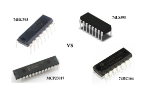 Розуміння відмінностей між 74HC595, 74LS595, 74HC164 та MCP23017