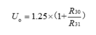 The calculation formula of the output voltage