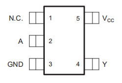 SN74LVC1G17DCKR Pinout